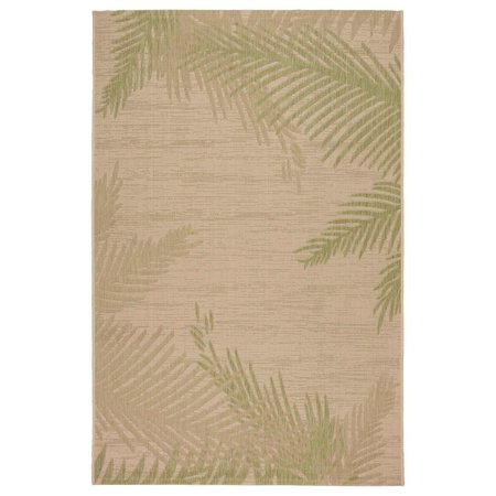 HOMEROOTS 5 x 7 ft. Green Palms Indoor & Outdoor Area Rug 393734